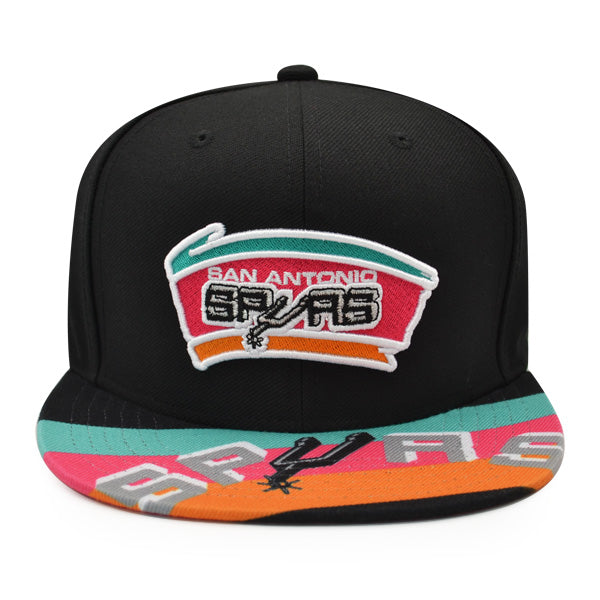 San Antonio Spurs Mitchell & Ness SWINGMAN POP Snapback Hat - Black/Pink