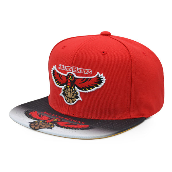 Atlanta Hawks Mitchell & Ness SWINGMAN POP Snapback Hat - Red