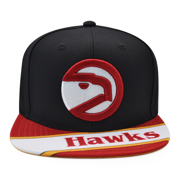 Atlanta Hawks Mitchell & Ness SWINGMAN POP Snapback Hat - Black