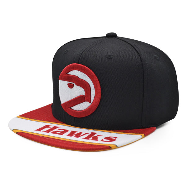 Atlanta Hawks Mitchell & Ness SWINGMAN POP Snapback Hat - Black