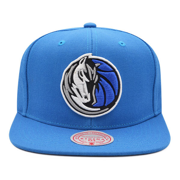 Dallas Mavericks NBA Mitchell & Ness CLASSIC LOGO Snapback Hat - Royal