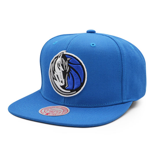 Dallas Mavericks NBA Mitchell & Ness CLASSIC LOGO Snapback Hat - Royal