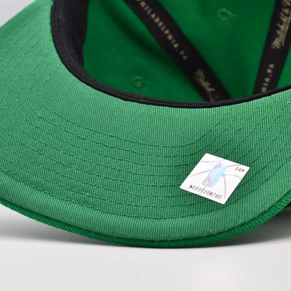 Dallas Mavericks NBA Mitchell & Ness THE GAMBLER LOGO Snapback Hat - Green