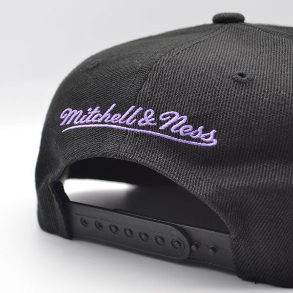 Charlotte Hornets Mitchell & Ness HIGH LIGHT Snapback NBA Hat - Black/Lavender