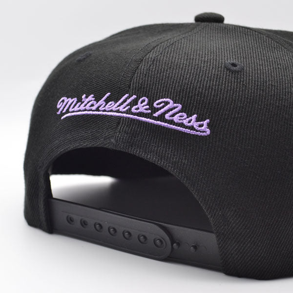Los Angeles Lakers Mitchell & Ness HIGH LIGHT Snapback NBA Hat - Black/Lavender