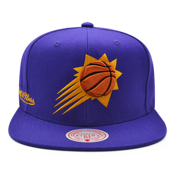 Phoenix Suns Mitchell & Ness NBA CITY LOVE Snapback Hat - Purple