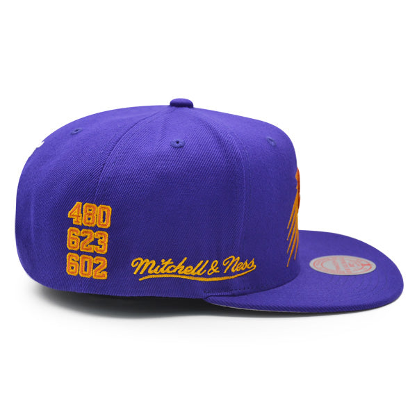 Phoenix Suns Mitchell & Ness NBA CITY LOVE Snapback Hat - Purple