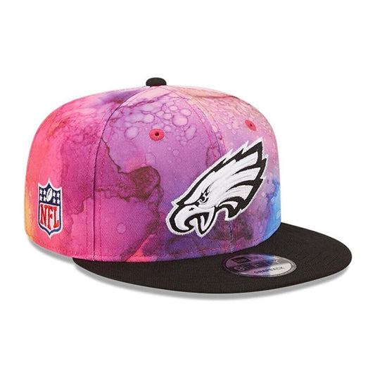 Philadelphia Eagles New Era 2022 NFL Crucial Catch 9Fifty Snapback Hat - Pink/Black