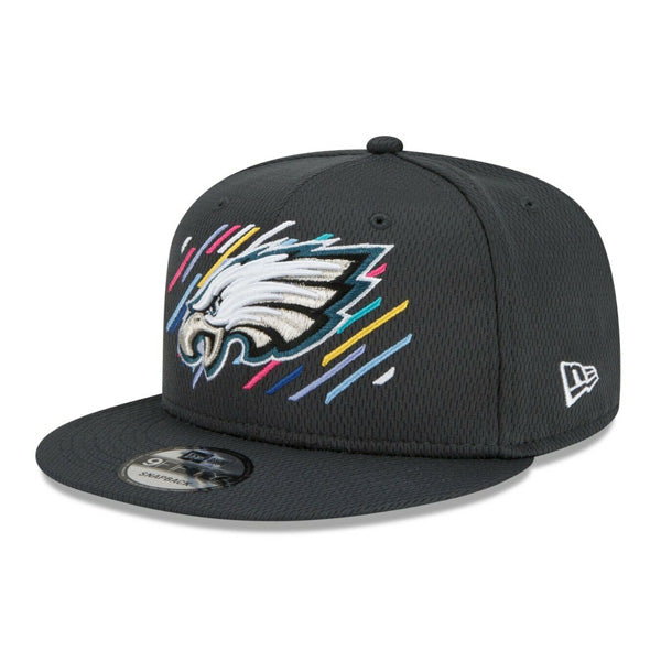 Philadelphia Eagles New Era 2021 NFL Crucial Catch 9Fifty Snapback Adjustable Hat - Charcoal
