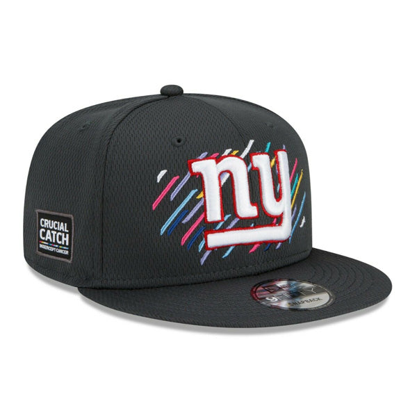 New York Giants New Era 2021 NFL Crucial Catch 9Fifty Snapback Adjustable Hat - Charcoal