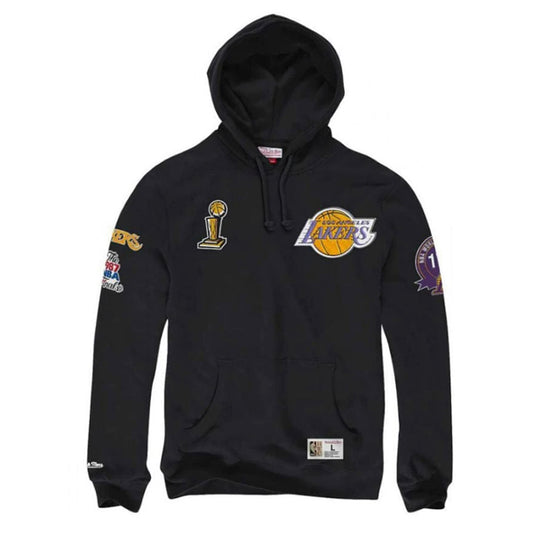 Los Angeles Lakers Mitchell & Ness NBA Champ City Hoodie - Black