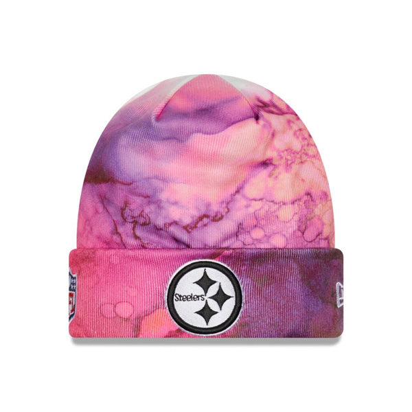 Pittsburgh Steelers New Era 2022 NFL Crucial Catch Knit Hat - Pink