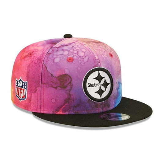 Pittsburgh Steelers New Era 2022 NFL Crucial Catch 9Fifty Snapback Hat - Pink/Black
