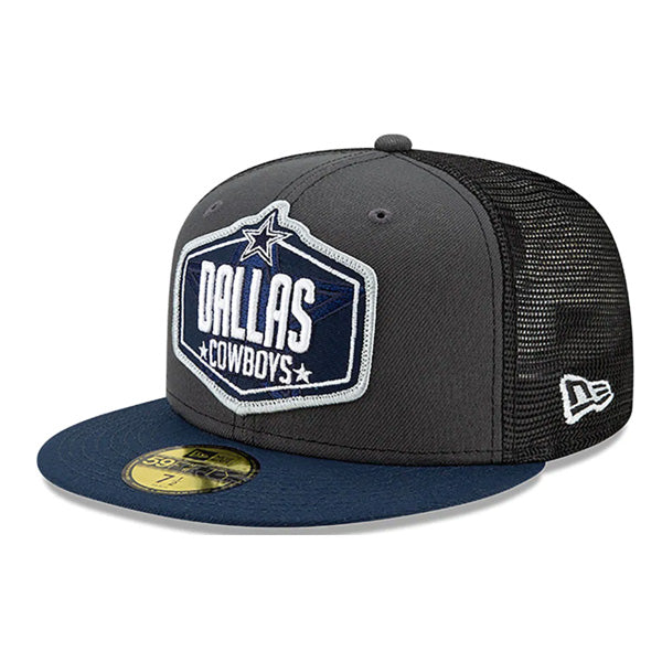 Dallas Cowboys New Era 2021 NFL Draft On-Stage 59FIFTY Fitted Hat - Graphite/Navy