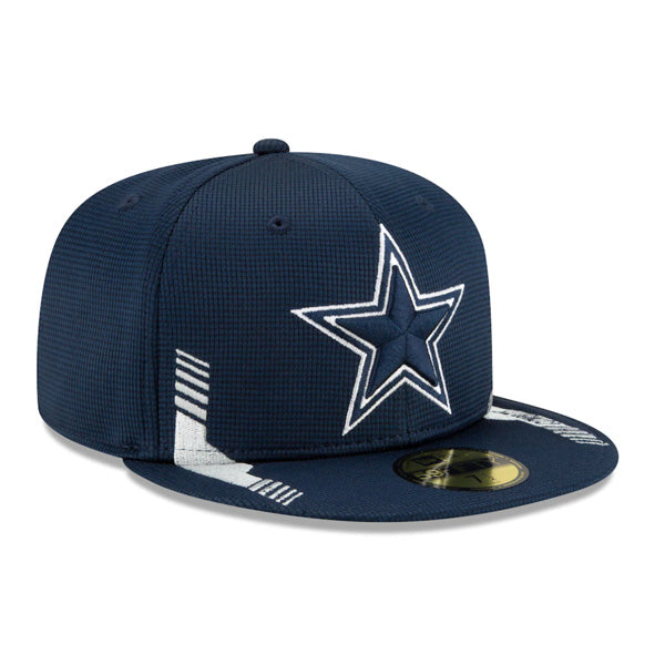 Dallas Cowboys New Era 2021 NFL Official Sideline HOME 59FIFTY Fitted Hat - Navy