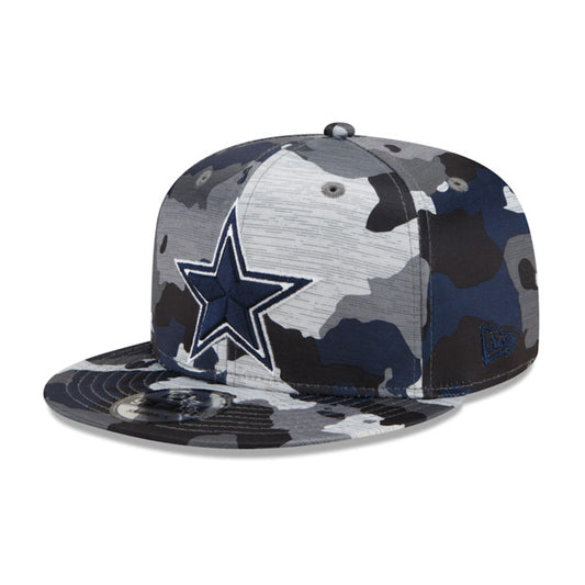 Dallas Cowboys Official New Era 2022 NFL Training Camp 9FIFTY Snapback Adjustable Hat - Camo