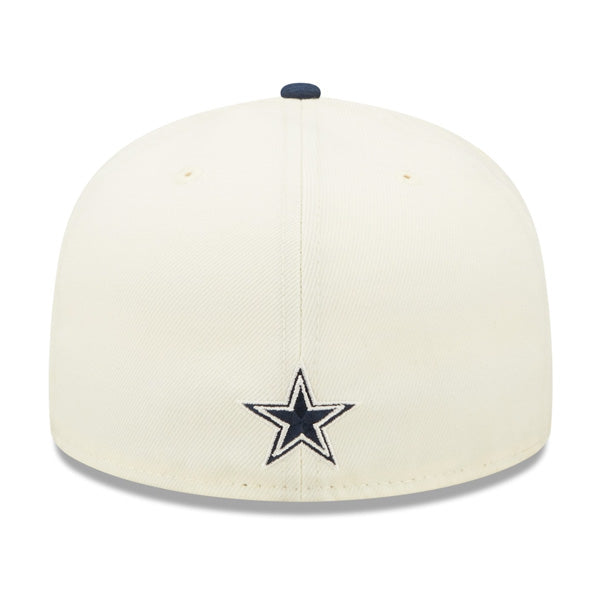 Dallas Cowboys New Era 2022 NFL Sideline 59FIFTY Fitted Hat - Chrome/Navy