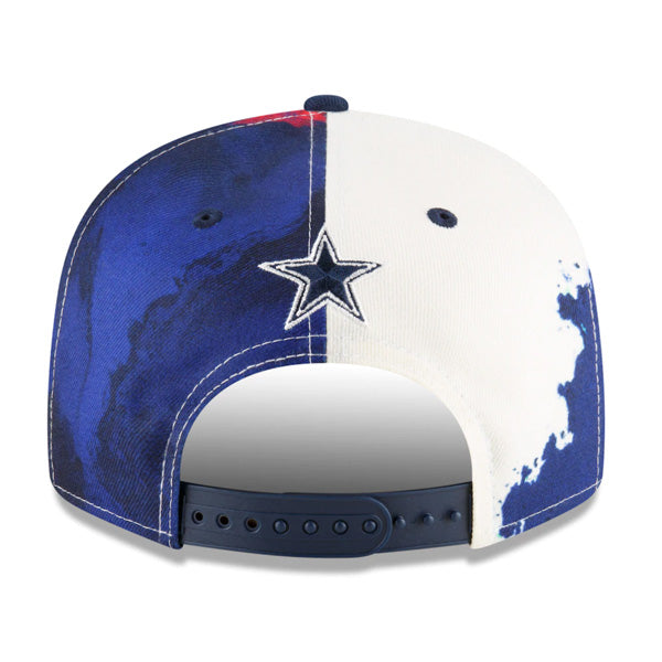 Dallas Cowboys New Era 2022 NFL Sideline 9FIFTY Ink Dye Snapback Hat - Navy