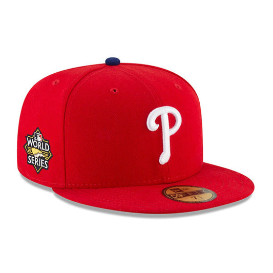 Philadelphia Phillies New Era 2022 WORLD SERIES On-Field 59FIFTY Fitted Hat - Red