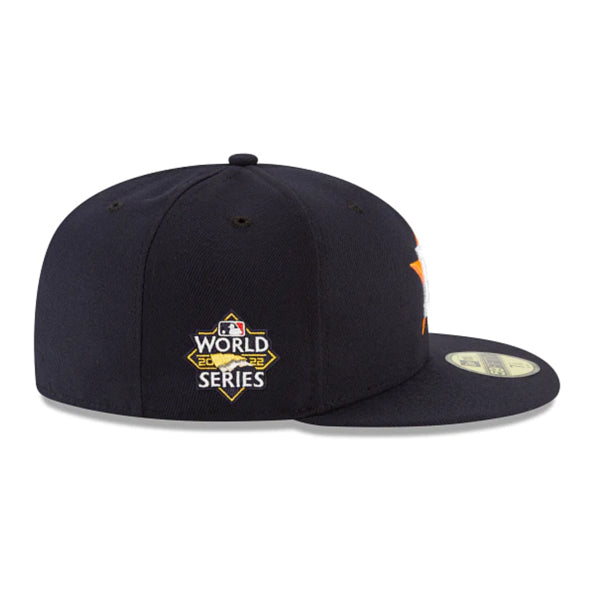 Houston Astros New Era 2022 WORLD SERIES On-Field 59FIFTY Fitted Hat - Navy