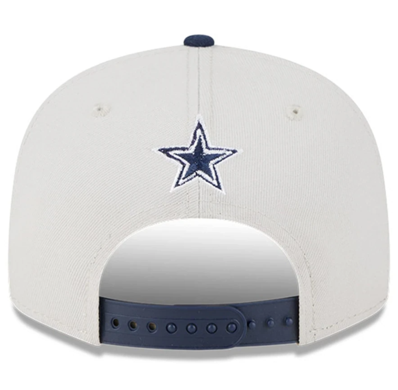 Dallas Cowboys New Era 2023 NFL Draft 9FIFTY Snapback Adjustable Hat - Stone/Navy