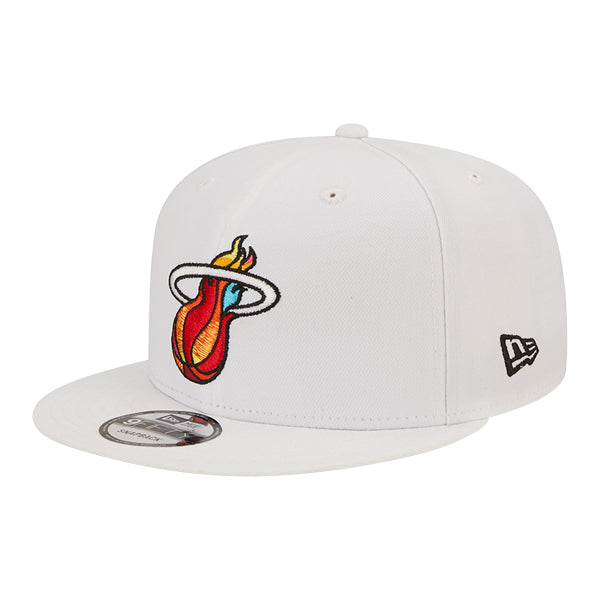 Miami Heat New Era NBA 2022-23 CITY EDITION Alternate 9Fifty Snapback Hat -White/Red