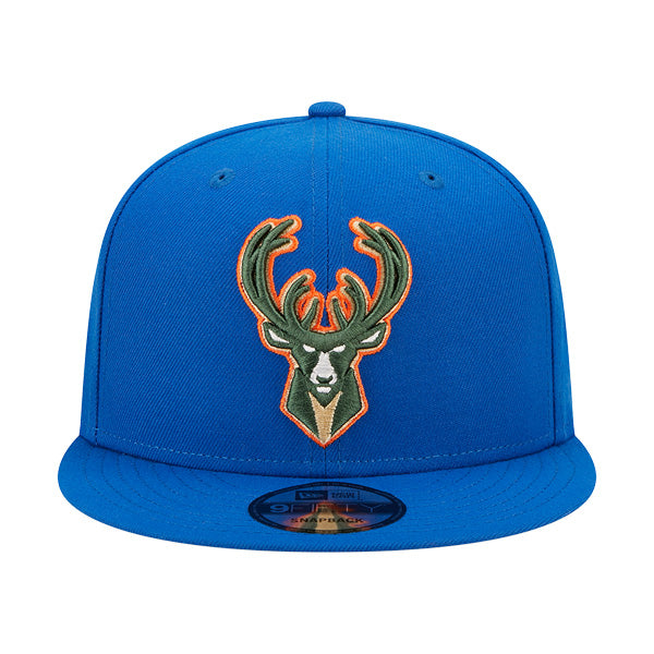 Milwaukee Bucks New Era NBA 2022-23 CITY EDITION Alternate 9Fifty Snapback Hat - Royal