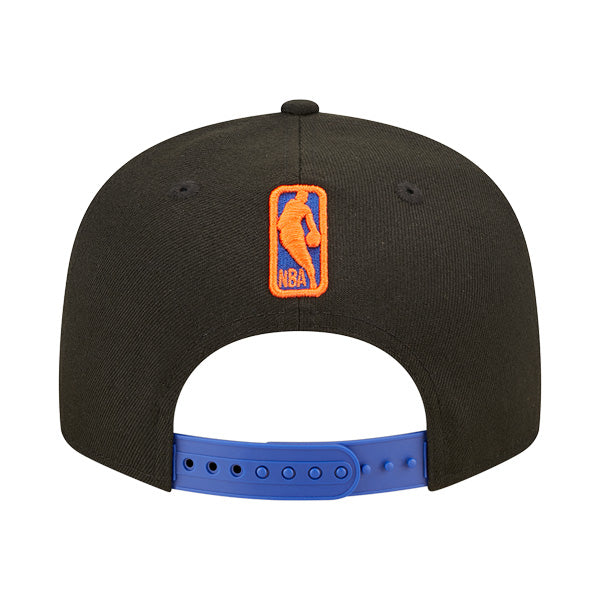 New York Knicks New Era NBA 2022-23 CITY EDITION Alternate 9Fifty Snapback Hat - Black/Orange