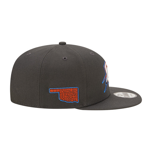 Oklahoma City Thunder New Era NBA 2022-23 CITY EDITION Alternate 9Fifty Snapback Hat - Gray/Orange/Blue