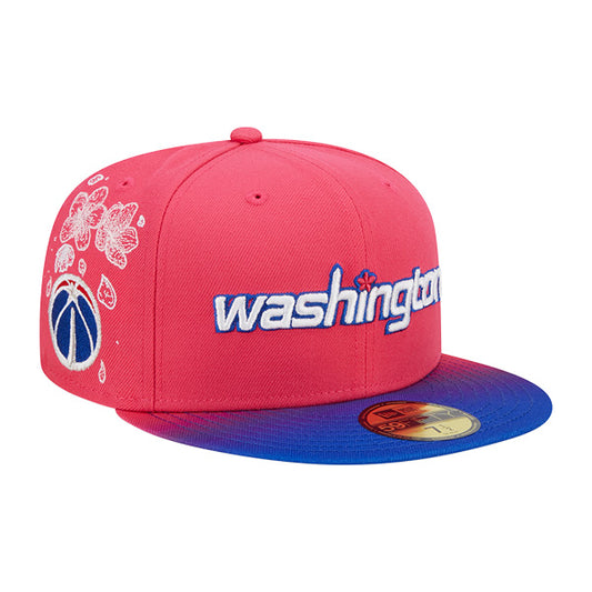 Washington Wizards New Era NBA 2022-23 CITY EDITION 59Fifty Fitted Hat - Pink/Royal