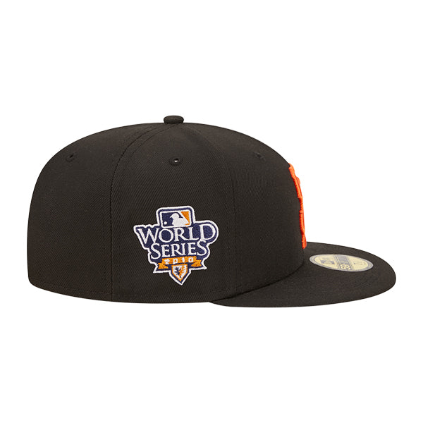 San Francisco Giants 2010 World Series New Era Exclusive 59Fifty Fitted Hat -Black/Orange