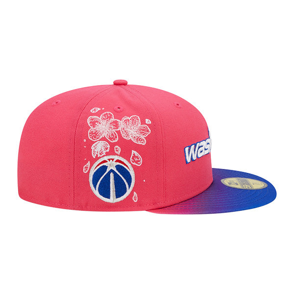 Washington Wizards New Era NBA 2022-23 CITY EDITION 59Fifty Fitted Hat - Pink/Royal