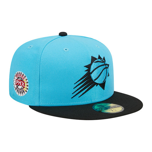 Phoenix Suns New Era NBA 2022-23 CITY EDITION 59Fifty Fitted Hat - Vice Blue/Black