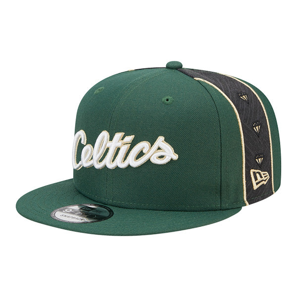 Boston Celtics New Era NBA 2022 CITY EDITION 9Fifty Snapback Hat - Green/Black