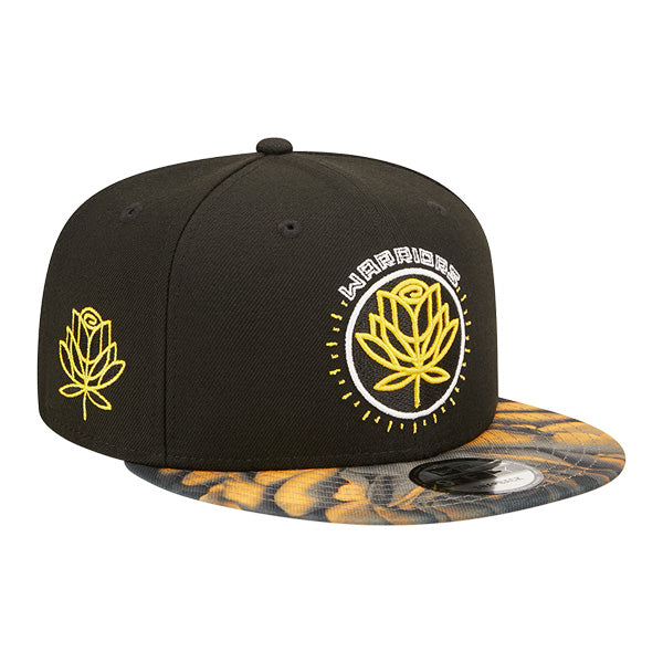 Golden State Warriors New Era NBA 2022-23 CITY EDITION 9Fifty Snapback Hat - Black/Yellow