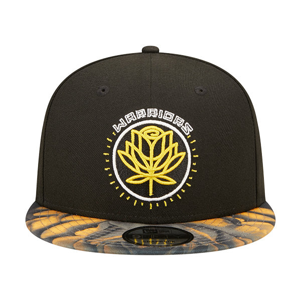 Golden State Warriors New Era NBA 2022-23 CITY EDITION 9Fifty Snapback Hat - Black/Yellow