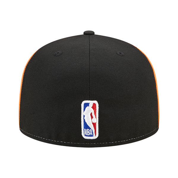 New York Knicks New Era NBA 2022-23 CITY EDITION 59Fifty Fitted Hat - Black/Orange