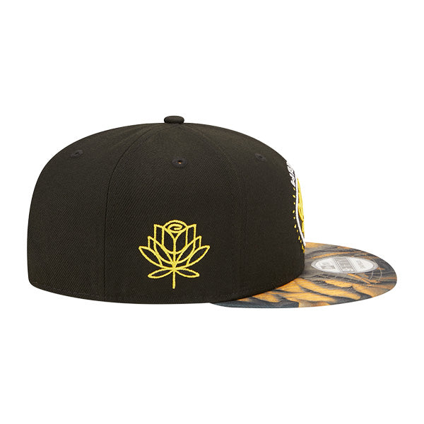 Golden State Warriors New Era NBA 2022-23 CITY EDITION 9Fifty Snapback Hat - Black/Yellow