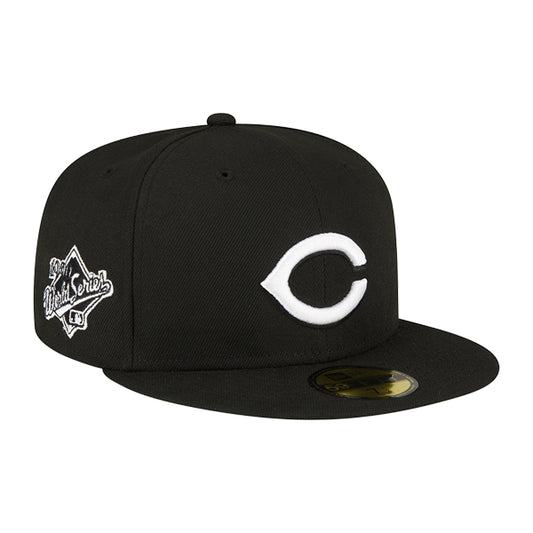 Cincinnati Reds New Era 1990 World Series Exclusive 59Fifty Fitted Hat -Black/White