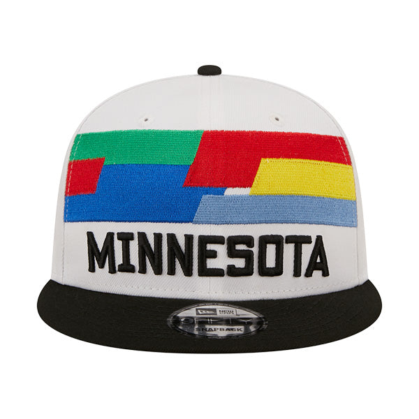 Minnesota Timberwolves New Era NBA 2022-23 CITY EDITION 9Fifty Snapback Hat - White/Black