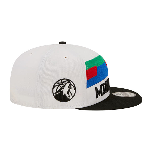 Minnesota Timberwolves New Era NBA 2022-23 CITY EDITION 9Fifty Snapback Hat - White/Black