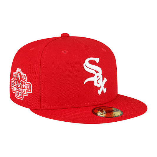 Chicago White Sox New Era 2003 All-Star Game Exclusive 59Fifty Fitted Hat -Red/Gray UV