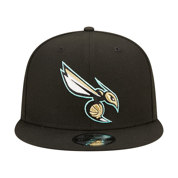 Charlotte Hornets New Era NBA 2022-23 CITY EDITION Alternate 9Fifty Snapback Hat - Black/Gold/Mint