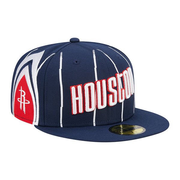 Houston Rockets New Era NBA 2022-23 CITY EDITION 59Fifty Fitted Hat - Navy/Red