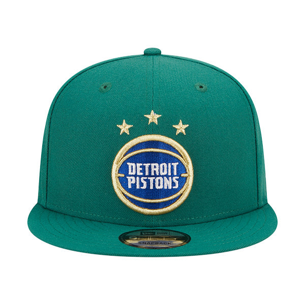 Detroit Pistons New Era NBA 2022-23 CITY EDITION Alternate 9Fifty Snapback Hat - Green/Royal/Gold