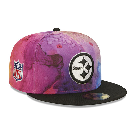 Pittsburgh Steelers New Era 2022 NFL Crucial Catch 59FIFTY Fitted Hat - Pink/Black