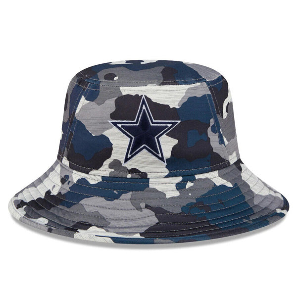 Dallas Cowboys New Era Official 2022 NFL Training Camp Bucket Hat - Camo