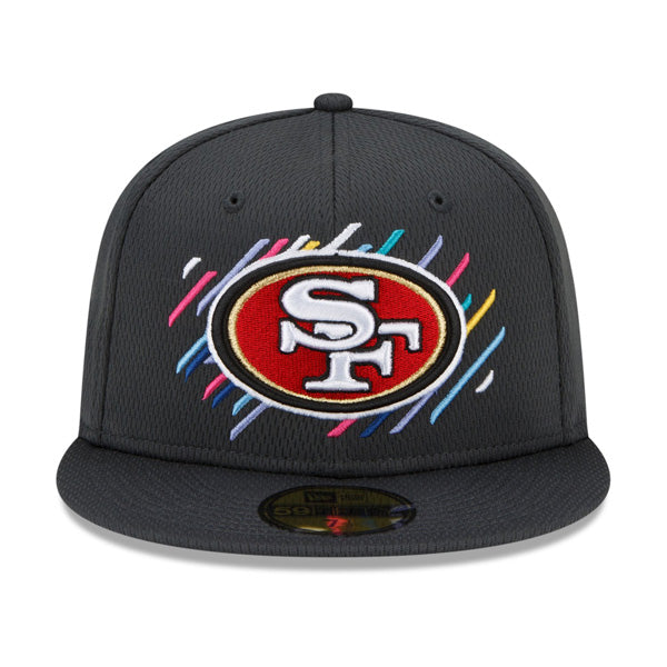 San Francisco 49ers New Era NFL 2021 CRUCIAL CATCH 59FIFTY Fitted Hat - Charcoal