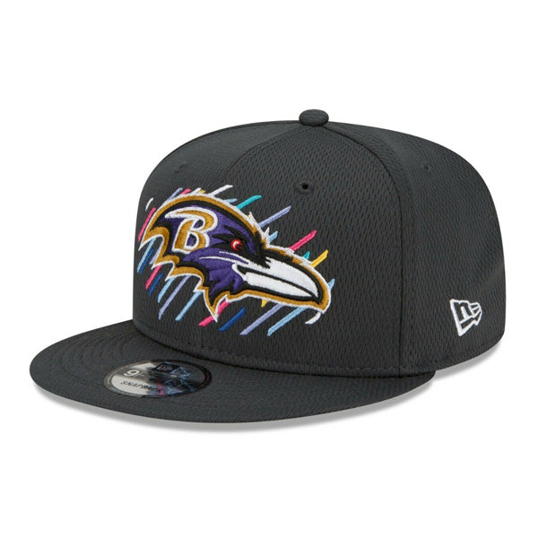 Baltimore Ravens New Era 2021 NFL Crucial Catch 9Fifty Snapback Adjustable Hat - Charcoal