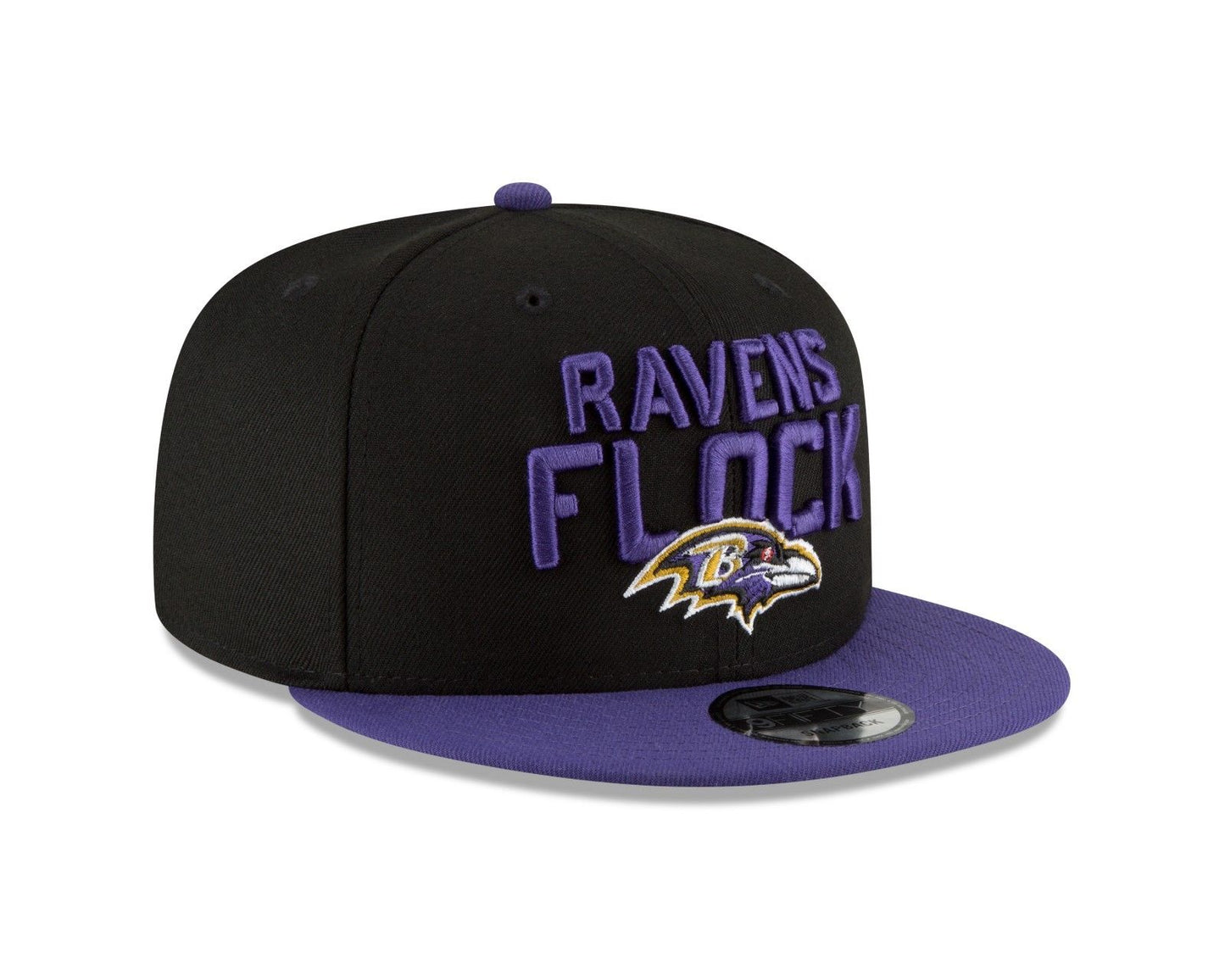 Baltimore Ravens New Era 2018 NFL Draft Spotlight 9Fifty Snapback Hat - Black